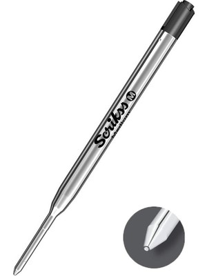 Artlantis Scrikss Tükenmez Kalem Yedeği Metal 0.7mm 1 Adet Tükenmez Kalem Refili Tükenmez Kalem Yedeği