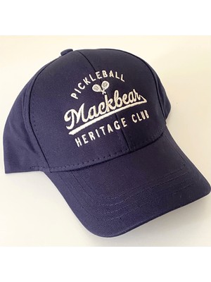 Mackbear Coffee Co. Mackbear Ayarlanabilir Unisex Şapka Düz Model Logolu Lacivert