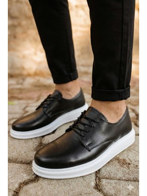 Belirtilmemiş Hafif Ortopedik Dikişli Bağcıklı Kaymaz Taban Vegan Deri Günlük Casual