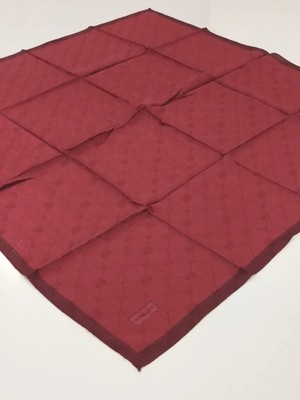 Piramit Monogram Jakarlı Eşarp Çerveveli Bordo