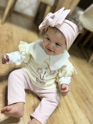 Yakası Dantelli 3'lü Takım