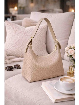 Densila Kadın Vizon Desenli Omuz Çantası