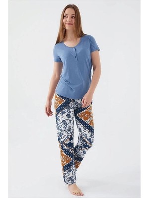 Pierre Cardin 8507-S Kadın Kısa Kol Pijama Takımı