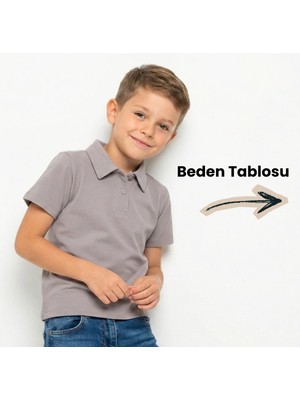 NR Nar Rengi %95 Pamuk Polo Yaka Basic Regular Fit Kompakt Okulluk Tshirt  ALV1185