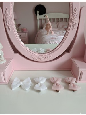 Retro Women Kız Çocuk  Bebek Fiyonk Kurdele Hediye Doğum Günü Sevimli Renkli Toka  Seti