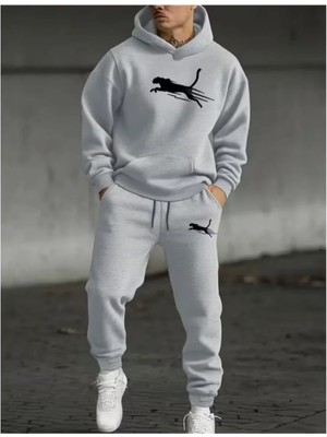 Divin Unısıx Baskılı I Oversize Sweatahırt -Eşofman Altı 2li Takım