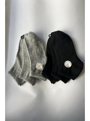 Admera Premium Admera 6'lı Erkek Pamuklu Parfümlü Çorap Seti - Dikişsiz Terletmez 40-44 - Gri Siyah Seri