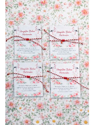 Fynbos 5 Adet Marteniçka Bileklik Seti | Bahar Temalı Kartlı | El Yapımı Şans Bilekliği | Hediyelik