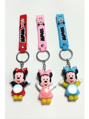 Zero Land Gld-Spt- Çizgi Film Karakteri Işıklı Silikon Anahtarlık - Ebruli