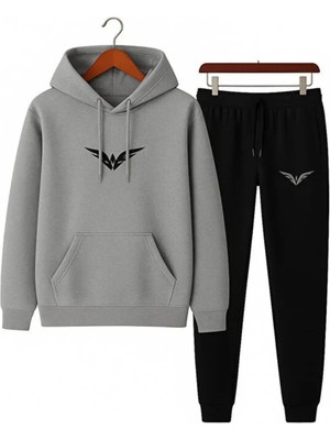 Divin Basic Kapüşonlu 2’li Spor Takım – Unisex Eşofman Altı 2li Takım