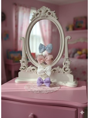 Retro Women Kız Çocuk  Bebek Fiyonk Kurdele Hediye Doğum Günü Sevimli Renkli Toka  Seti