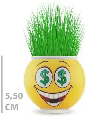 Urfakent Çim Adam Saksı Emoji Figürlü 1 Adet