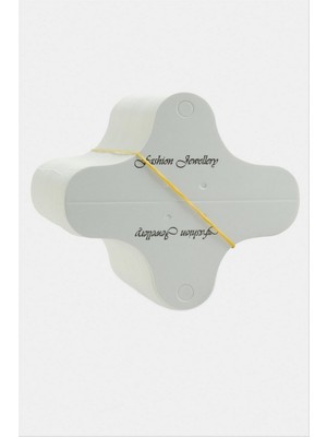 Zero Land Gld-Spt- Ovla Kolye Kartı 200 Adet - Beyaz