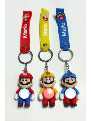 Zero Land Gld-Spt- Maryo Işıklı Silikon Anahtarlık - Ebruli