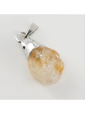 Zero Land Gld-Spt- Sitrin Doğaltaş Kolye Ucu - Sarı