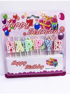 Livenda Happy Birthday Renkli Mum