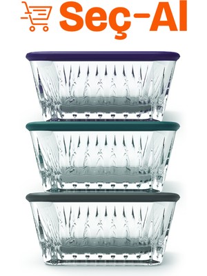 Paşabahçe Frezya Saklama Seti 3'lü 3 x 225 cc 5 Adet