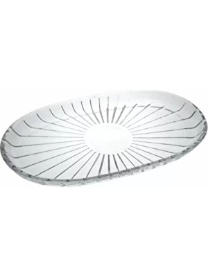 Paşabahçe Elegant Oval Servis Tabağı 16X27 cm 2 Adet