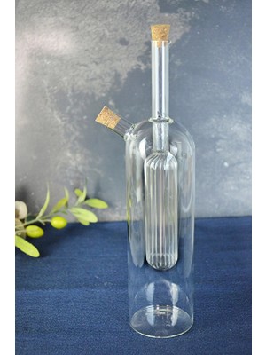 Paçi Çift Cidarlı Cam Yağlık 4 Adet