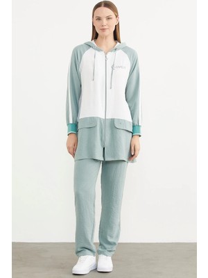 Sementa 76318 Fermuarlı Tunik Krep Takım
