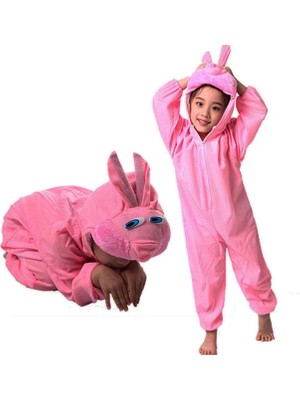 Livenda Çocuk Tavşan Kostümü Pembe Renk 4-5 Yaş