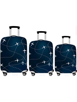 Smart Travel 3lü Set Büyük Orta Kabin Boy Valiz Bavul Koruyucu Kılıfı