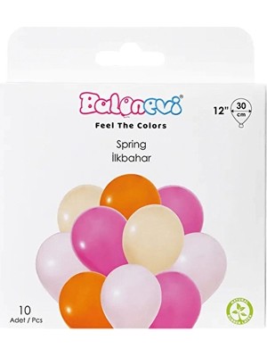 Balonevi Ilkbahar Balon Seti 30 cm 10'lu 2 Adet