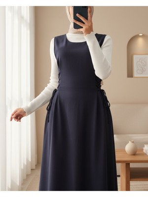 Moda Morfo Yandan Bağlamalı Double Kumaş Jile  -Laci