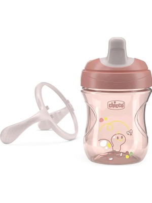 Chicco Yarı Yumuşak Uçlu Alıştırma Bardağı 6+ Ay 200 ml Kız (3 Adet)