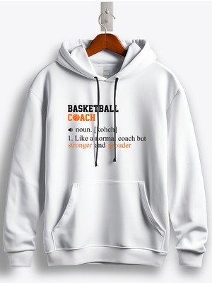 MGAX Basketbol Basketball Coach Baskılı Regular Kapşonlu Sweatshirt
