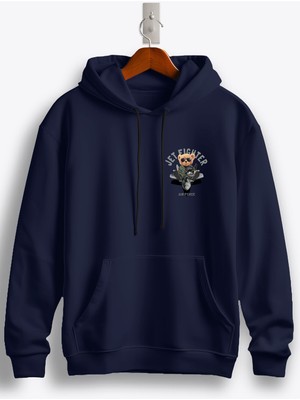 MGAX Pilot Jet Fighter Air Force Arma Baskılı Regular Kapşonlu Sweatshirt