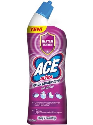 Ace Ultra Kıvamlı Çamaşır Suyu Dağ Ferahlığı 750 ml 4 Adet