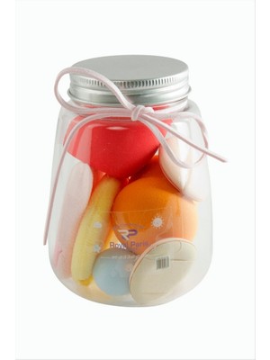 Zero Land Gld-Spt- 7 Adet Oval Şişeli Makyaj Süngeri - Ebruli