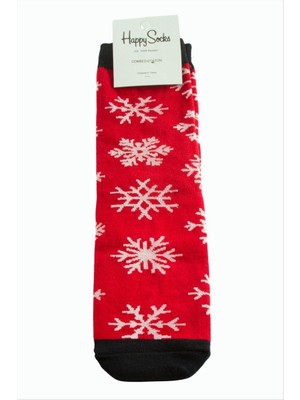 Zero Land Gld-Spt- Kartanesi Yılbaşı Penye Çorap - Kırmızı