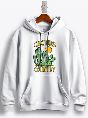 MGAX Cactüs Country Baskılı Regular Kapşonlu Sweatshirt