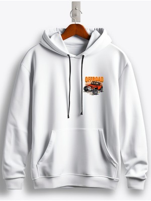 MGAX Off Road Jeep Arma Baskılı Regular Kapşonlu Sweatshirt