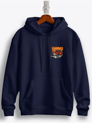 MGAX Off Road Jeep Arma Baskılı Regular Kapşonlu Sweatshirt