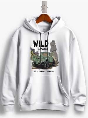 MGAX Off Road Wild Explorer Baskılı Regular Kapşonlu Sweatshirt