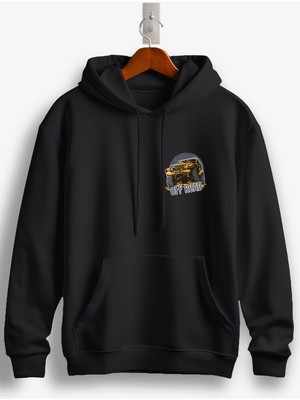 MGAX Off Road Arma Baskılı Regular Kapşonlu Sweatshirt