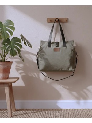 Old Cotton Mumlu Kanvas Çok Bölmeli Omuz Çantası ve El Çantası (Ayarlanabilir Ek Askı) S Ernest Bag