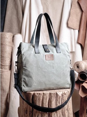 Old Cotton Mumlu Kanvas Çok Bölmeli Omuz Çantası ve El Çantası (Ayarlanabilir Ek Askı) S Ernest Bag