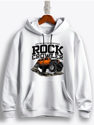 MGAX Off Road Adventure Rock Crowler Baskılı Regular Kapşonlu Sweatshirt