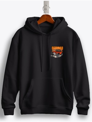 MGAX Off Road Jeep Arma Baskılı Regular Kapşonlu Sweatshirt