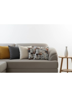 NDC Home Etnik Desenli Dekoratif Kırlent – Modern Dokuma Tasarım 45 x 45 cm