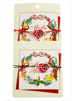 Zero Land Gld-Spt- 2026 Yılbaşı Cam Ip Bilekliği - Kırmızı