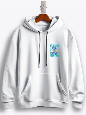 MGAX Dalgıç Let's Go Diving Arma Baskılı Regular Kapşonlu Sweatshirt