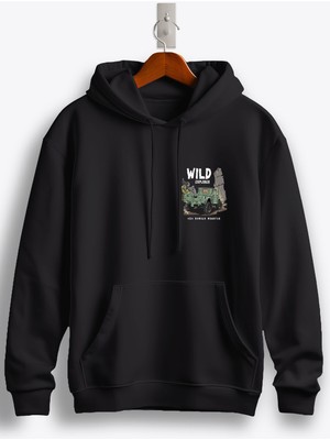 MGAX Off Road Wild Explorer Arma Baskılı Regular Kapşonlu Sweatshirt