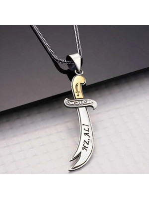 Supertrend Gümüş Hz. Ali Zülfikar Kılıcı Kolye