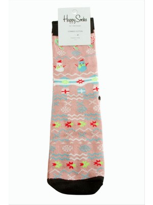 Zero Land Gld-Spt- Kardan Adam Yılbaşı Penye Çorap - Yavruağzı