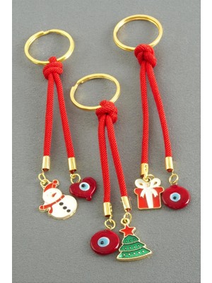 Zero Land Gld-Spt- 2026 Yılbaşı Camlı Ipli Anahtarlık - Kırmızı